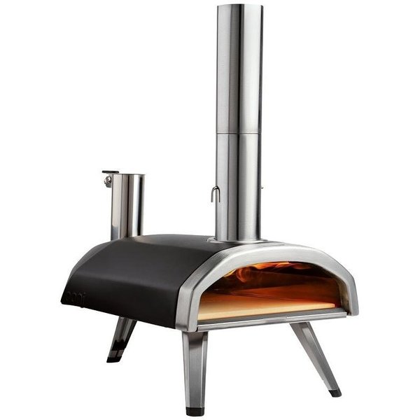 Ooni Fyra 12 Wood Pizza Oven, 151 in W, 286 in D, 292 in H, Steel, Black UU-P0AD00